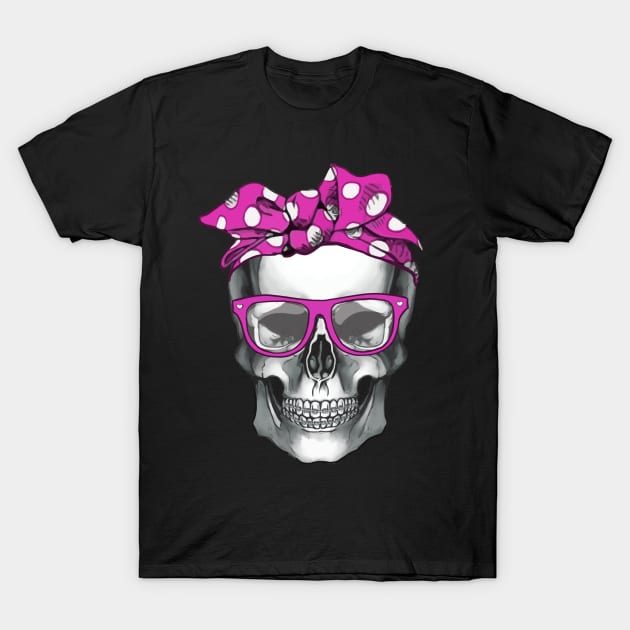 Skull Bandana 4 T-Shirt by Collagedream